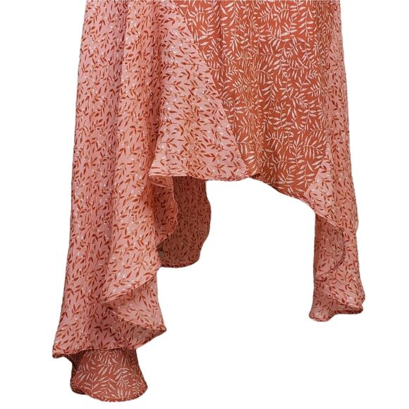 Joie Womens L Hacinthia Lined Asymmetrical Mix Sleeve Silk Dress New - Picture 10 of 15